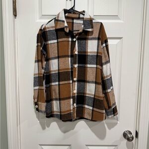 Plaid Button-Up Shirt